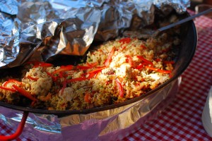 Paella at Cherry Point Estate Wines